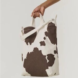 BAGGU Cow Print Duck Bag